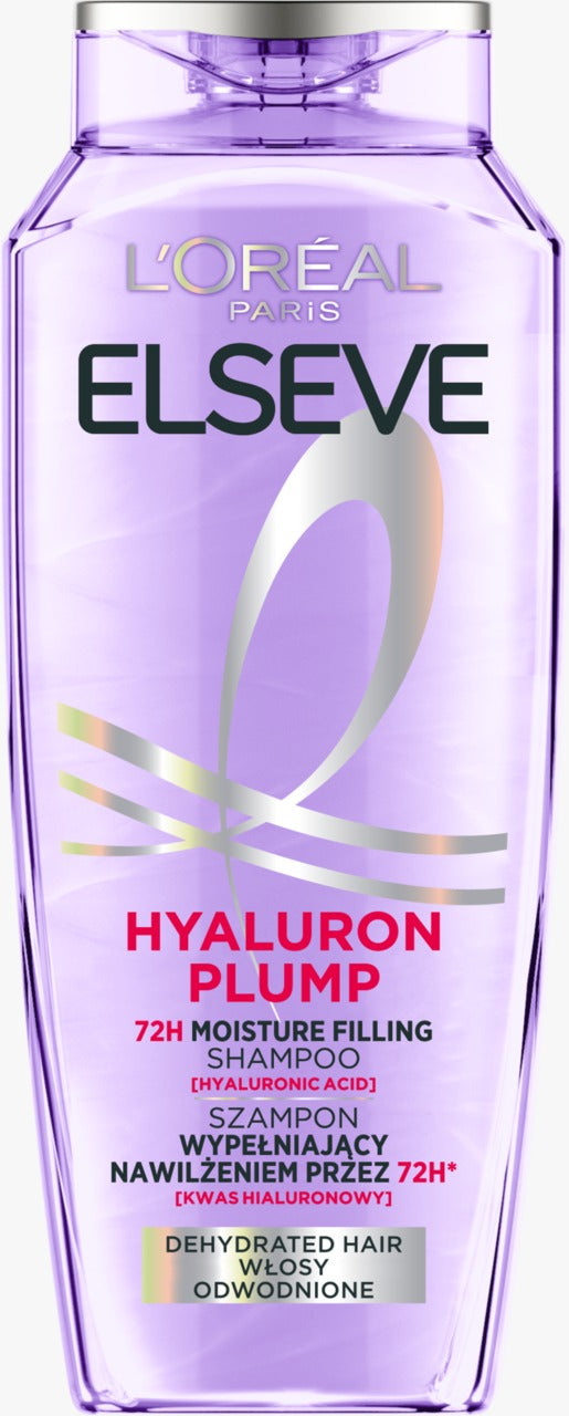 L'ORÉAL PARIS 巴黎萊雅 ELSEVE 玻尿酸超嫩保濕洗髮露 (72小時持久補水) 400 ml