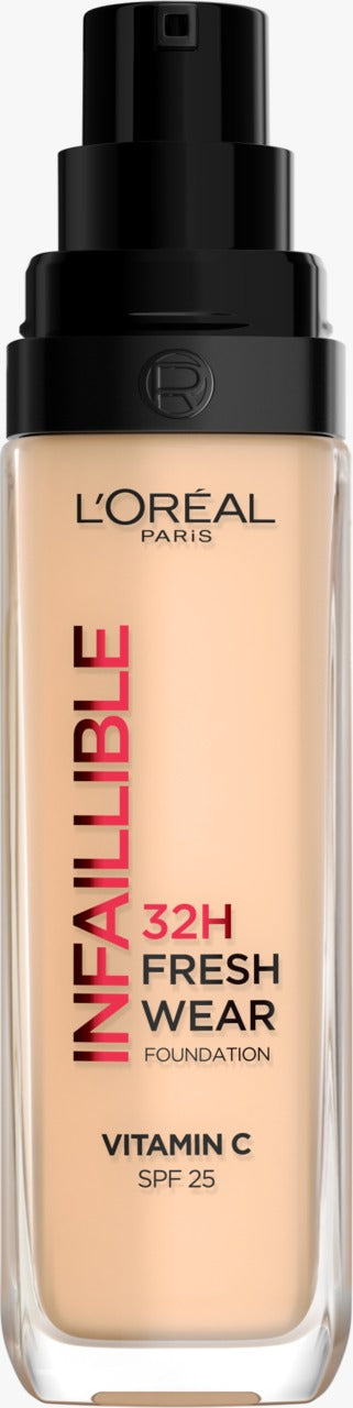L'ORÉAL PARIS 巴黎萊雅 Infaillible 32H Fresh Wear 持久無瑕粉底液 (含 SPF 25) - 色號 #100 Linen 30 ml