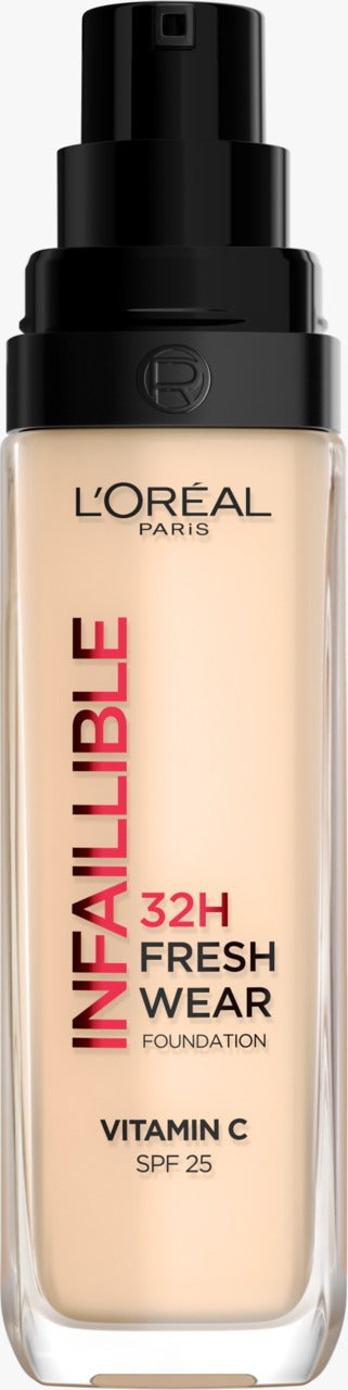 L'ORÉAL PARIS 巴黎萊雅 Infaillible 32H Fresh Wear 持久無瑕粉底液 (含 SPF 25) - 色號 #015 Porcelain 30 ml