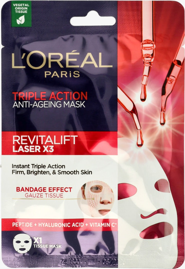 L'ORÉAL PARIS 巴黎萊雅 復顏激光修護三效抗皺面膜 28 g