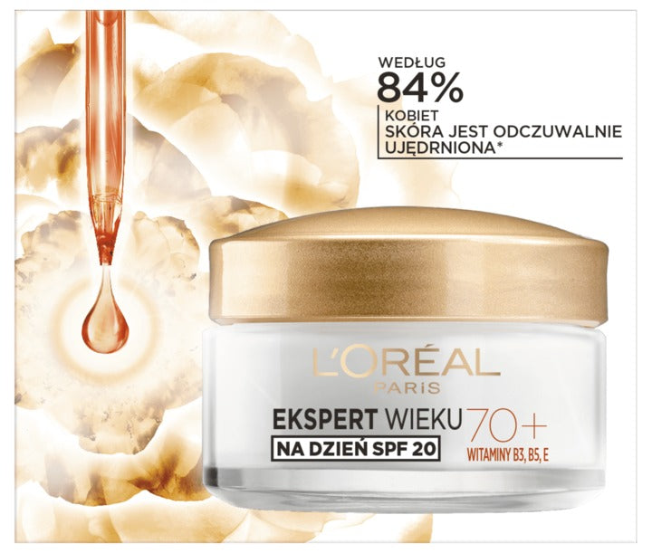 L'ORÉAL PARIS 巴黎萊雅 (年齡專家) 70+ 深度滋養抗皺日間霜 (含 SPF 20) - 維他命 + 山茶花精油 50 ml