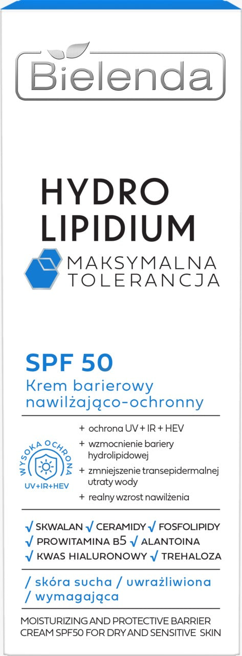 BIELENDA Hydro Lipidium 高效神經酰胺屏障防護面霜 SPF 50 30 ml