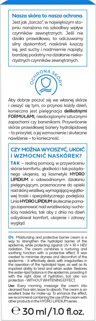 BIELENDA Hydro Lipidium 高效神經酰胺屏障防護面霜 SPF 50 30 ml
