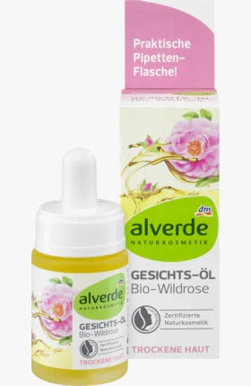 Alverde 艾薇德 有機野玫瑰面部精華油 15 ml