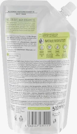 Alverde NATURKOSMETIK Shower Gel Refill (Organic Mint &amp; Organic Bergamot), 500 ml