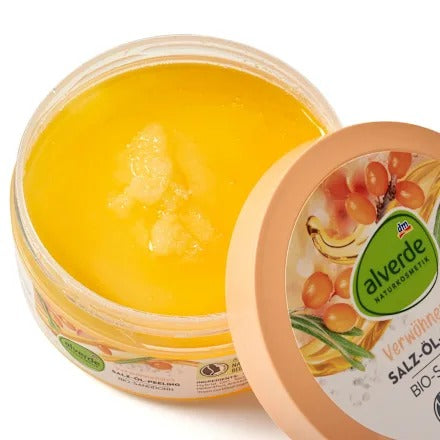 Alverde NATURKOSMETIK Pampering Salt &amp; Oil Body Scrub, 250 g