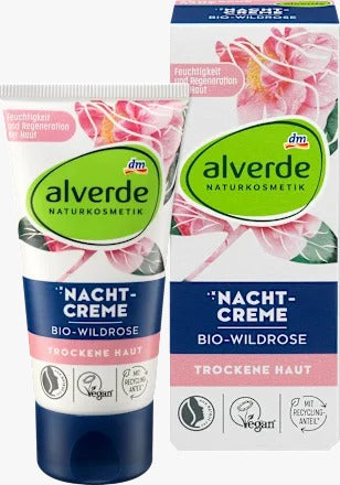 Alverde 艾薇德 有機野玫瑰密集修護晚霜 50 ml