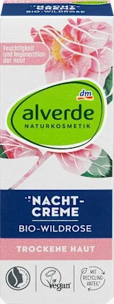 Alverde 艾薇德 有機野玫瑰密集修護晚霜 50 ml