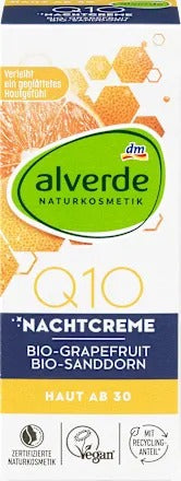 Alverde 艾薇德 Q10 枸杞抗皺修護晚霜 50 ml