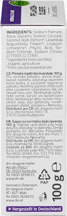 Alverde NATURKOSMETIK Plant Oil Soap (Organic Lavender), 100 g