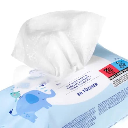 Babylove Mild Baby Wet Wipes, 80 pcs