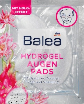 Balea 玻尿酸、火龍果與維他命 C 補水亮白水凝膠眼膜 2 片