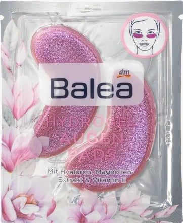 Balea 玻尿酸、木蘭花萃取與維他命 E 緊緻保濕水凝膠眼膜 2 片