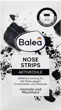 Balea Nose Strips with Activated Charcoal, 3 pcs