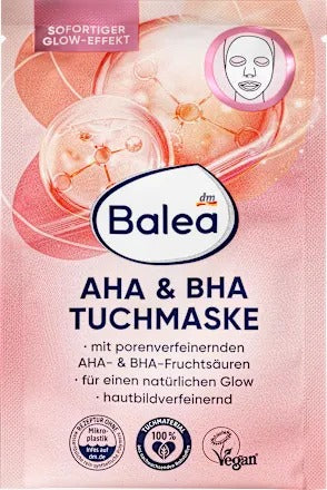 Balea Beauty Expert AHA &amp; BHA Sheet Mask, 1 pc