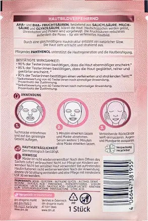 Balea Beauty Expert AHA &amp; BHA Sheet Mask, 1 pc
