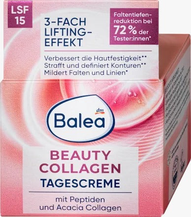 Balea Beauty Collagen 膠原蛋白緊緻日霜 SPF 15, 50 ml