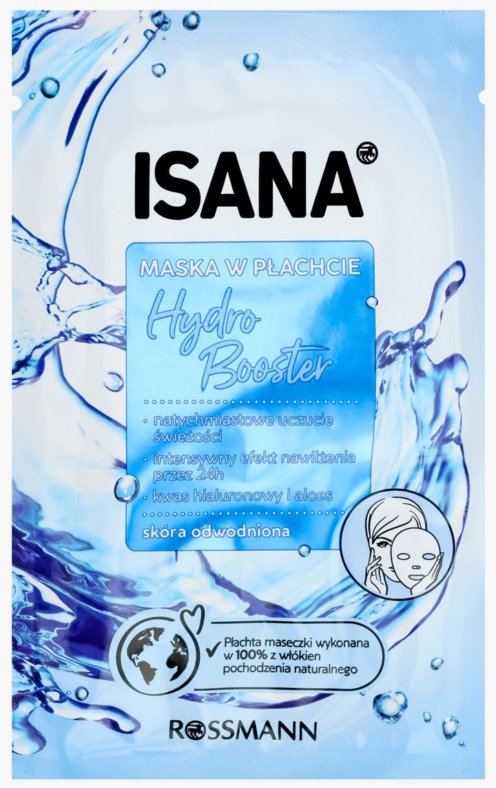 ISANA Hydro Booster 玻尿酸保濕清爽片狀面膜 1 片