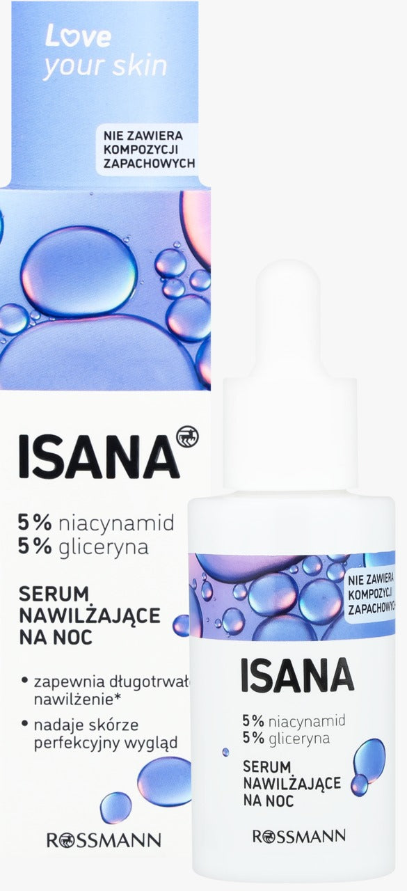 ISANA Love Your Skin 晚安舒緩補水修護精華 30 ml