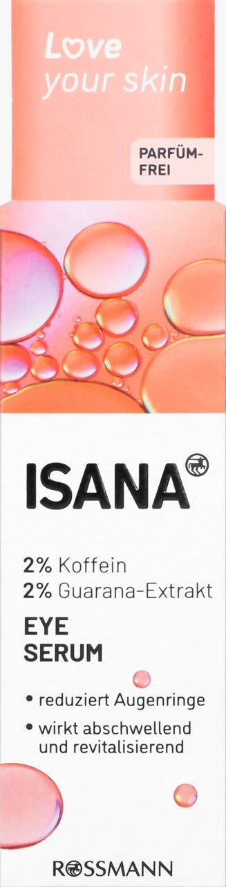 ISANA Love Your Skin 咖啡因緊緻亮采眼部精華 15 ml