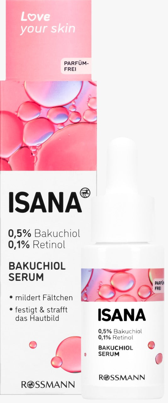 ISANA Love Your Skin 補骨脂酚 (Bakuchiol) 彈力修復精華 30 ml