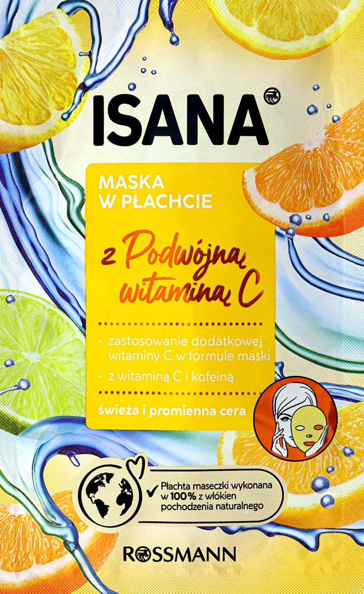 ISANA 維他命 C 亮白煥膚片狀面膜 1 片