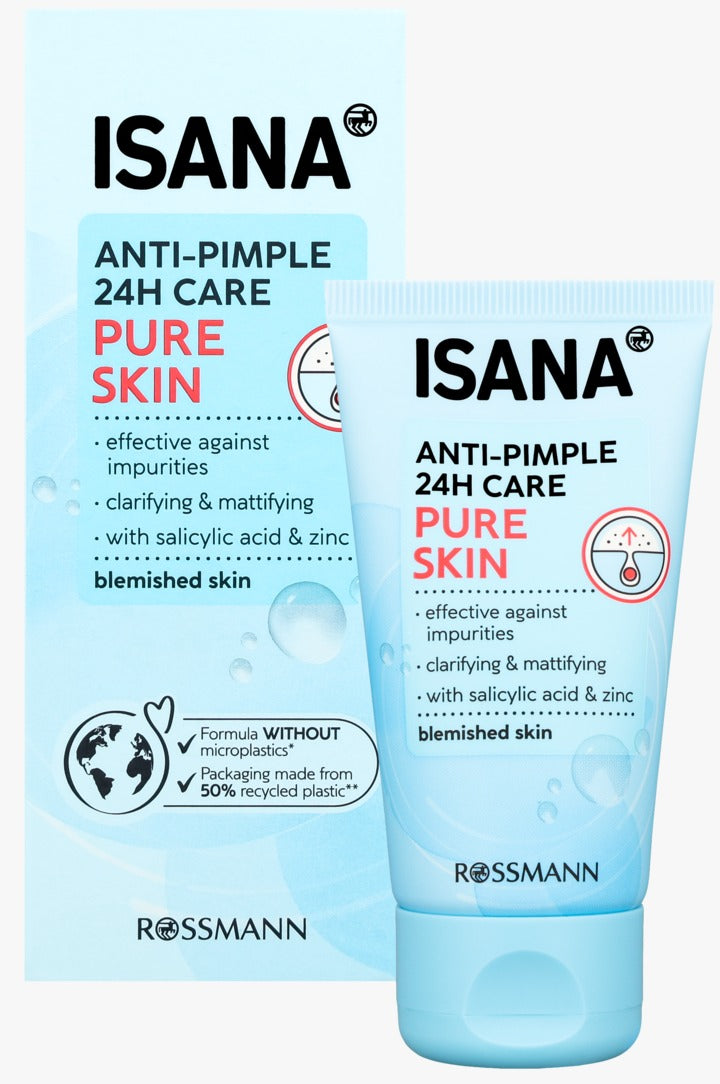 ISANA Pure Skin Anti-Blemish Moisturizing Cream, 50 ml
