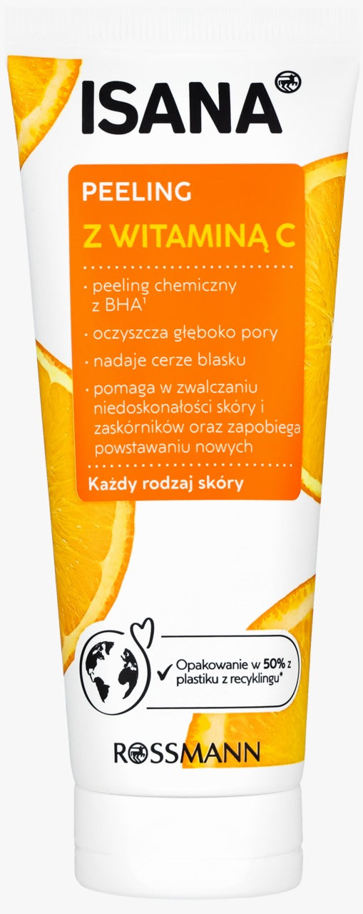 ISANA Vitamin C Brightening Face Scrub, 100 ml