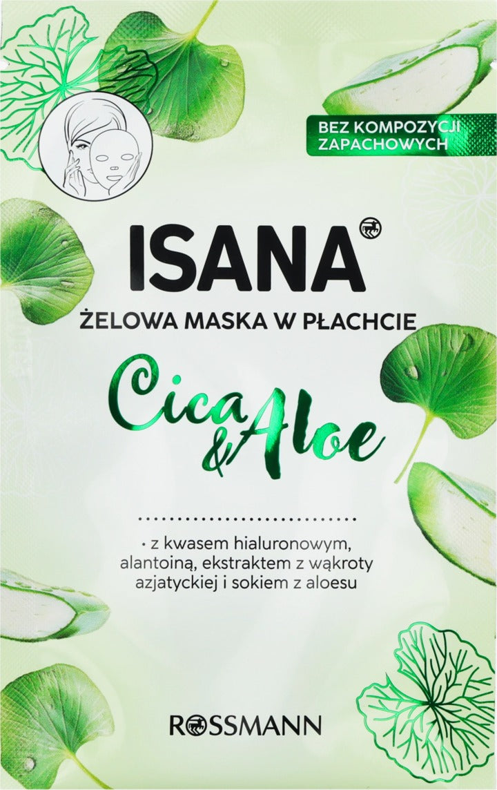 ISANA Cica & Aloe 舒緩修復凝膠片狀面膜 1 片