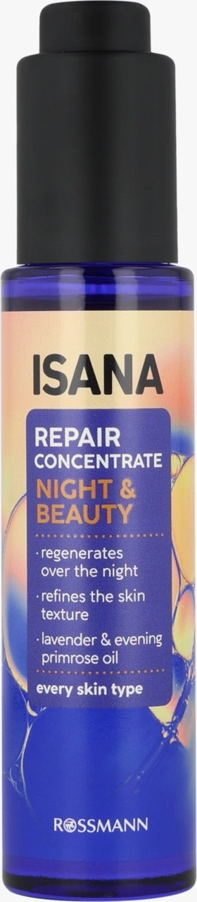 ISANA Night & Beauty 深度再生修護精華液 30 ml