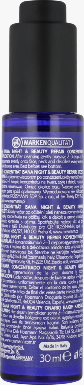 ISANA Night & Beauty 深度再生修護精華液 30 ml