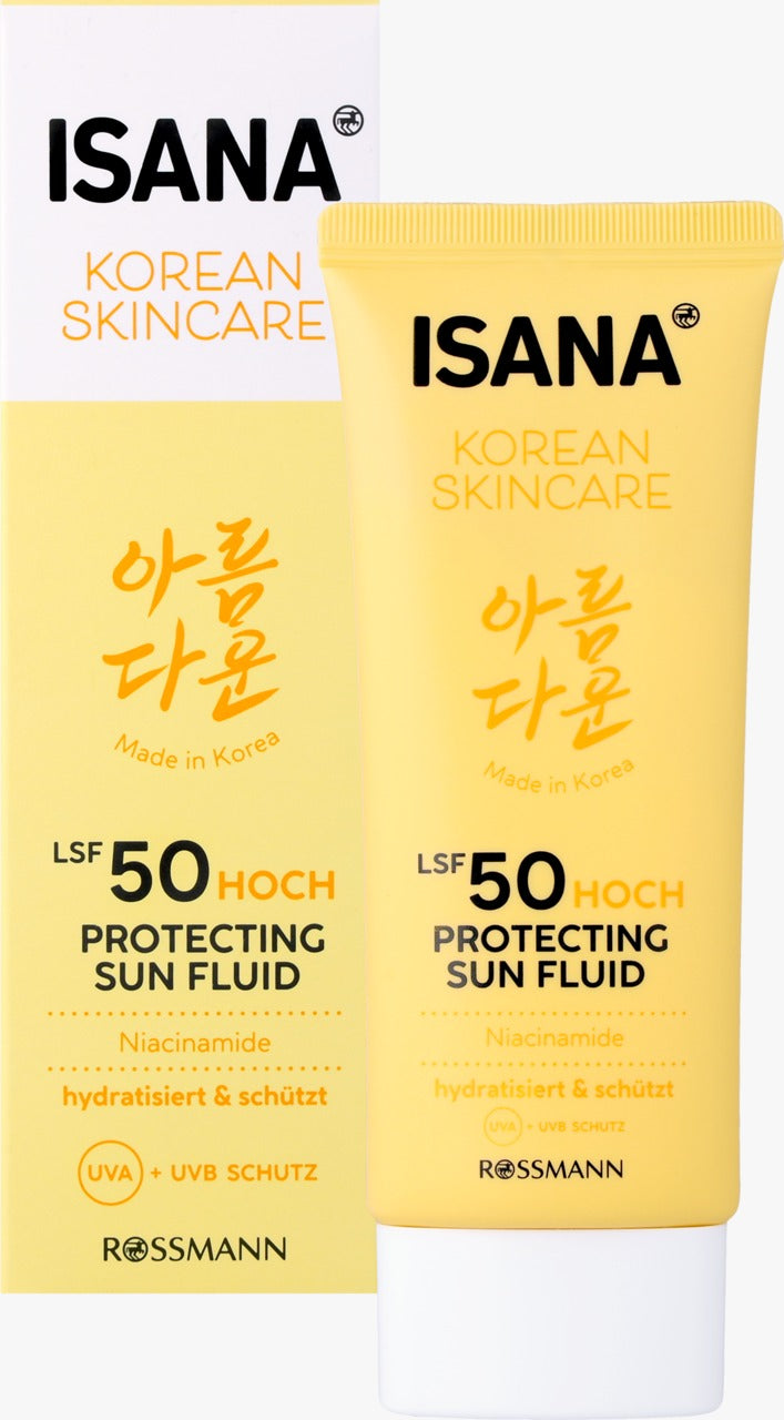 ISANA Korean Skincare 韓式科研清透防曬面霜 SPF 50, 50 ml
