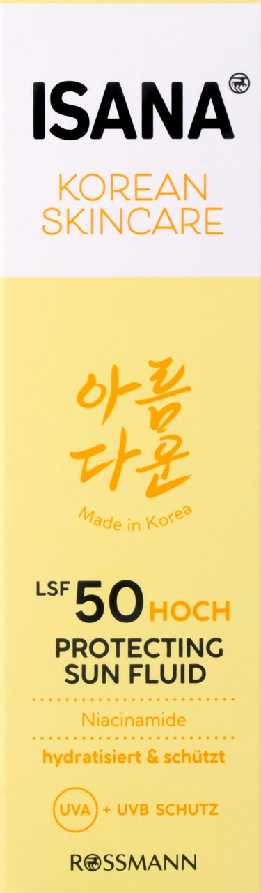 ISANA Korean Skincare 韓式科研清透防曬面霜 SPF 50, 50 ml