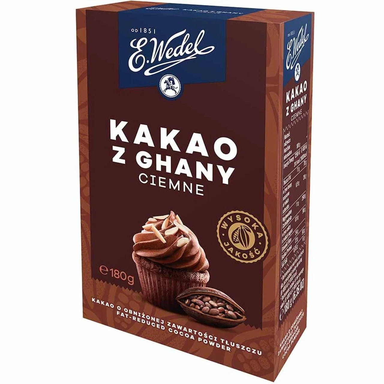 E. Wedel Kakao 經典迦納深色可可粉 180 g