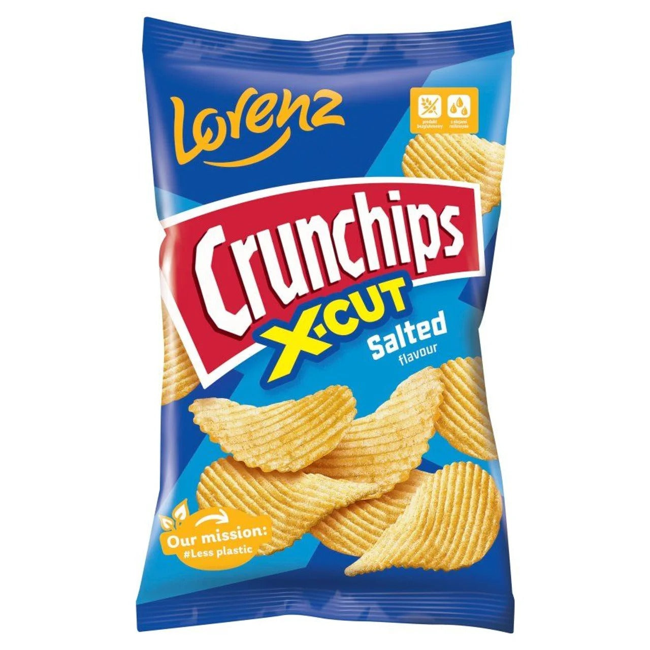Crunchips X-Cut 系列 經典原味鹽漬厚切波浪洋芋片 140 g