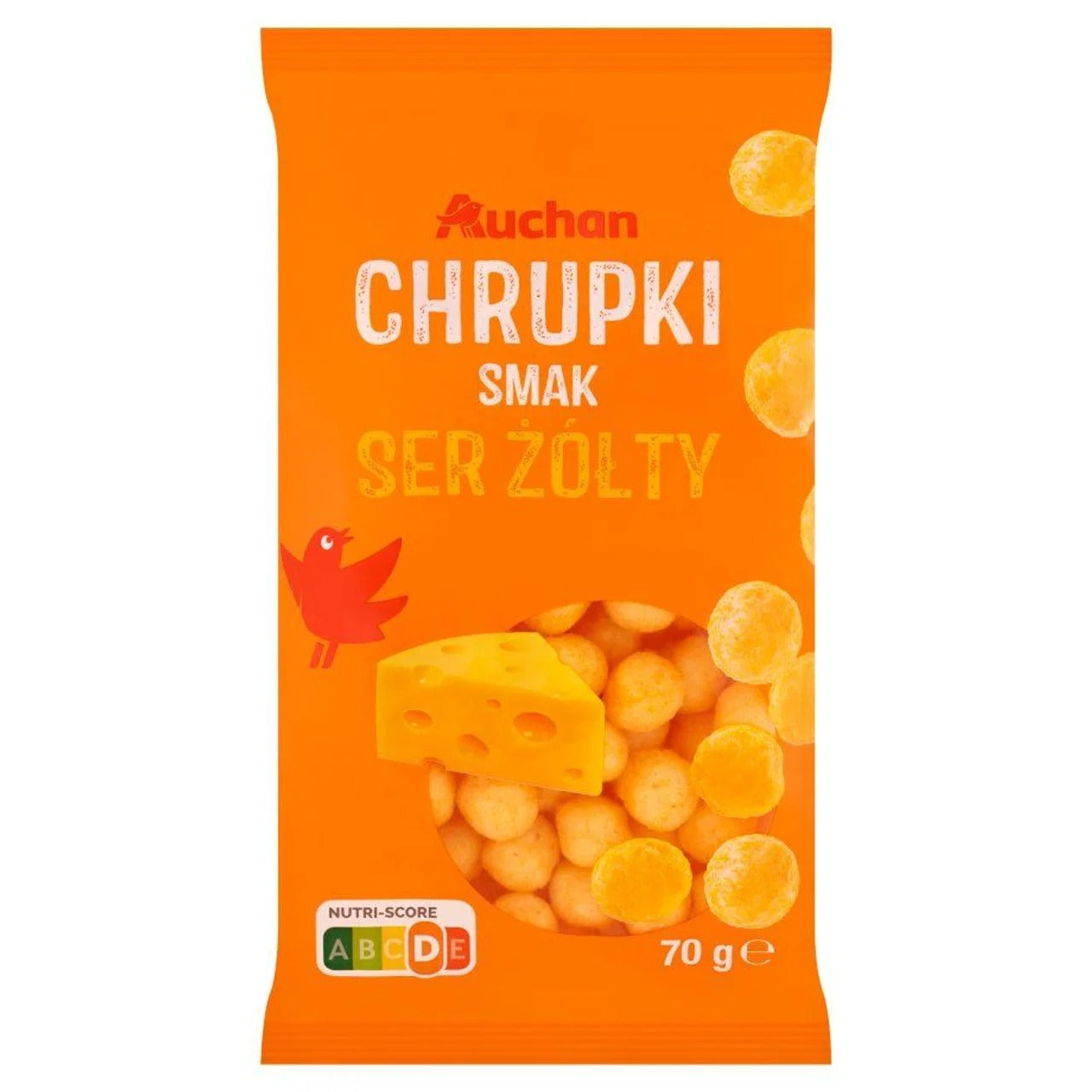 Auchan 歐尚切達起司風味玉米脆片 70 g