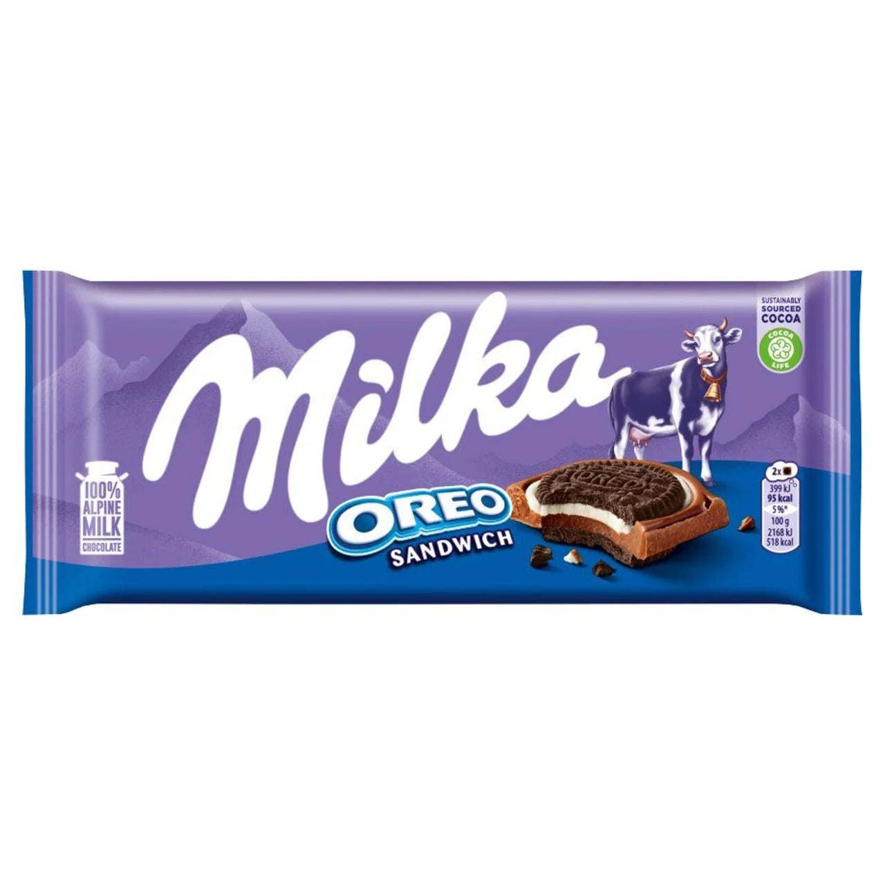 Milka 妙卡 Oreo 奧利奧三明治夾心牛奶巧克力 92 g