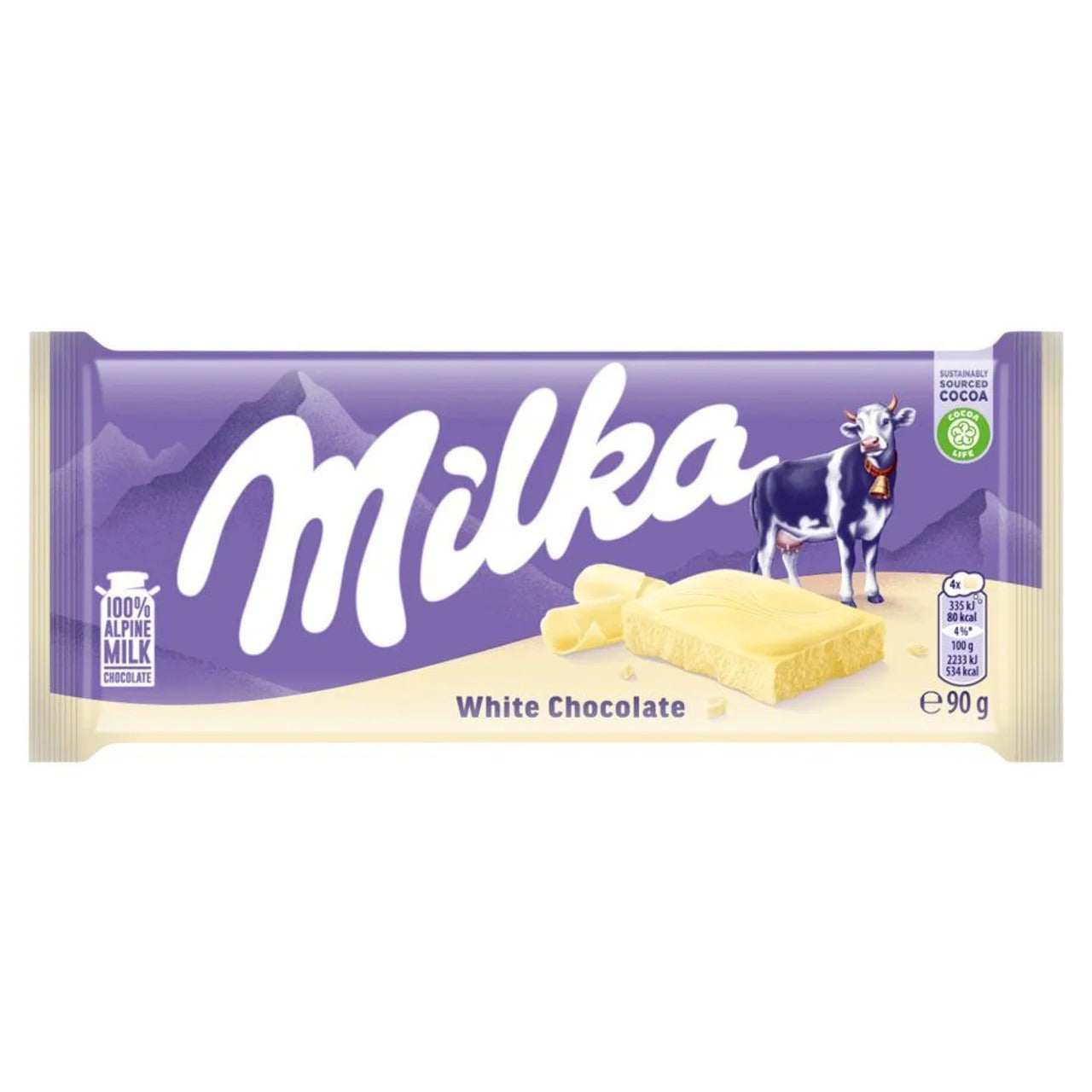Milka 妙卡經典純淨白巧克力 90 g