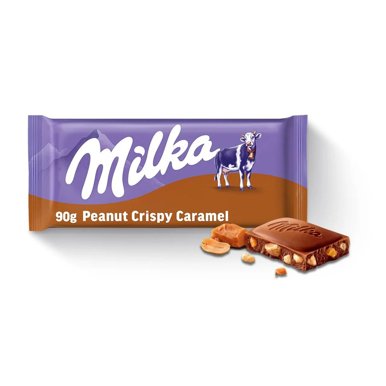 Milka 妙卡花生脆夾心焦糖牛奶巧克力 90 g