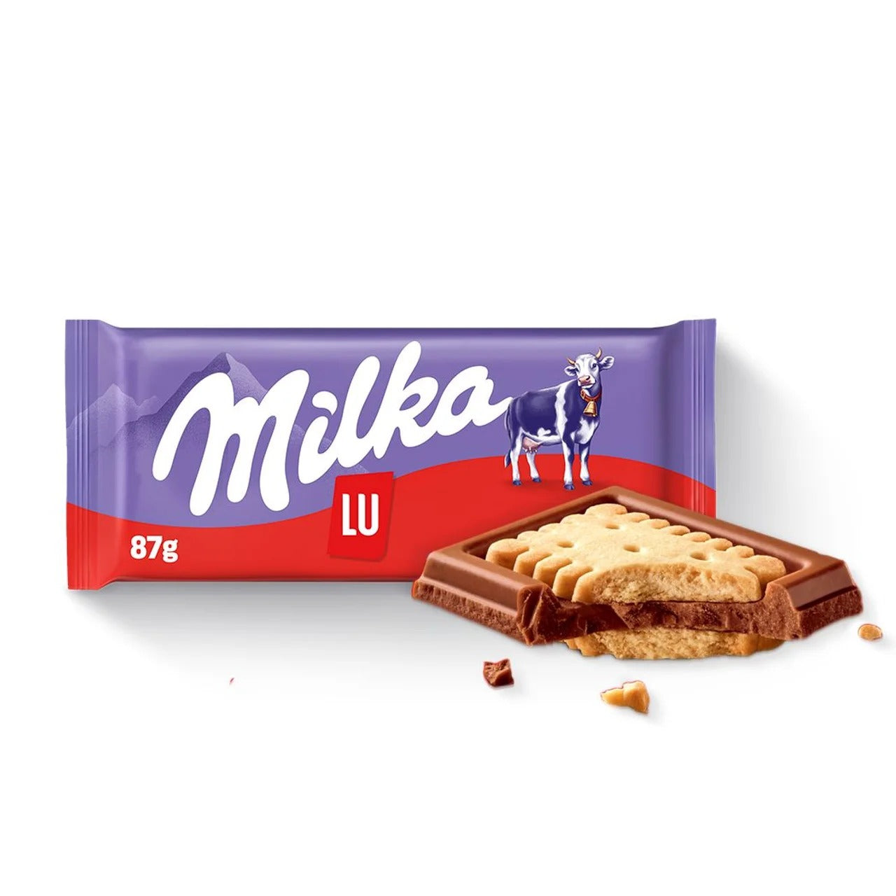 Milka 妙卡 LU 經典迷你餅乾牛奶巧克力 87 g