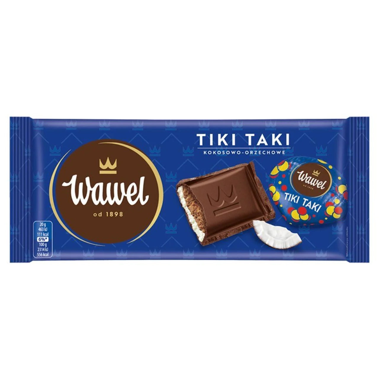 Wawel 經典 Tiki Taki 椰奶榛果雙層夾心巧克力 100 g