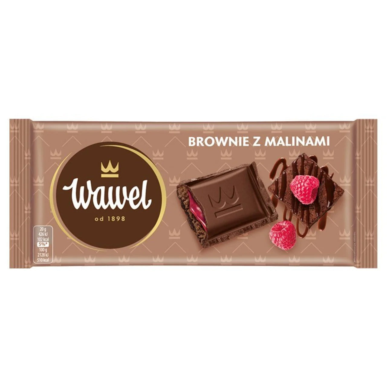Wawel 覆盆莓布朗尼夾心黑巧克力 100 g