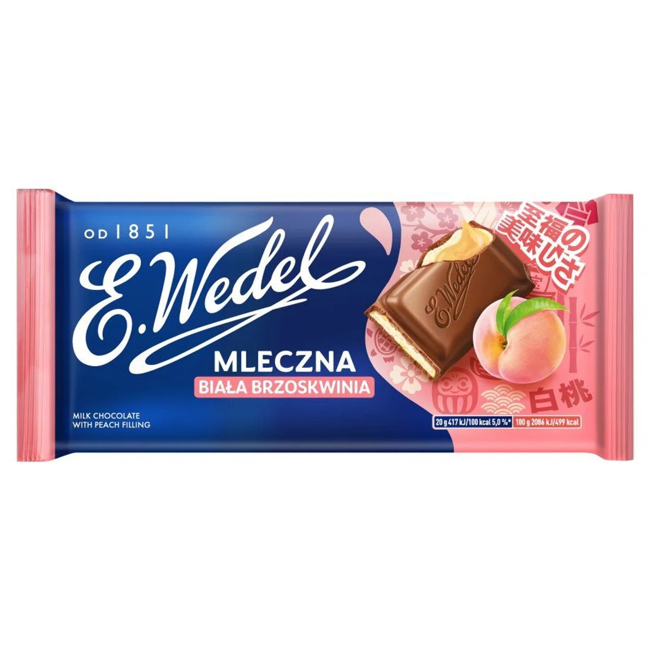 E. Wedel 白桃夾心牛奶巧克力 100 g