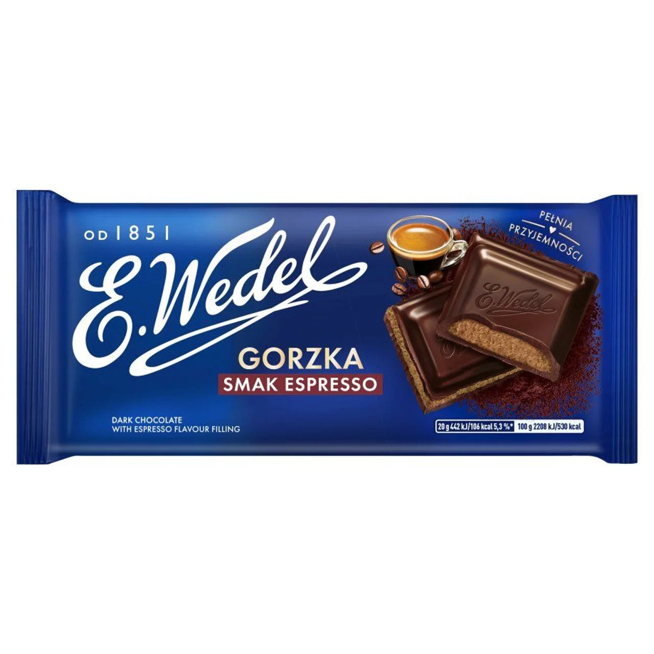 E. Wedel 經典義式濃縮咖啡（Espresso）夾心黑巧克力 100 g