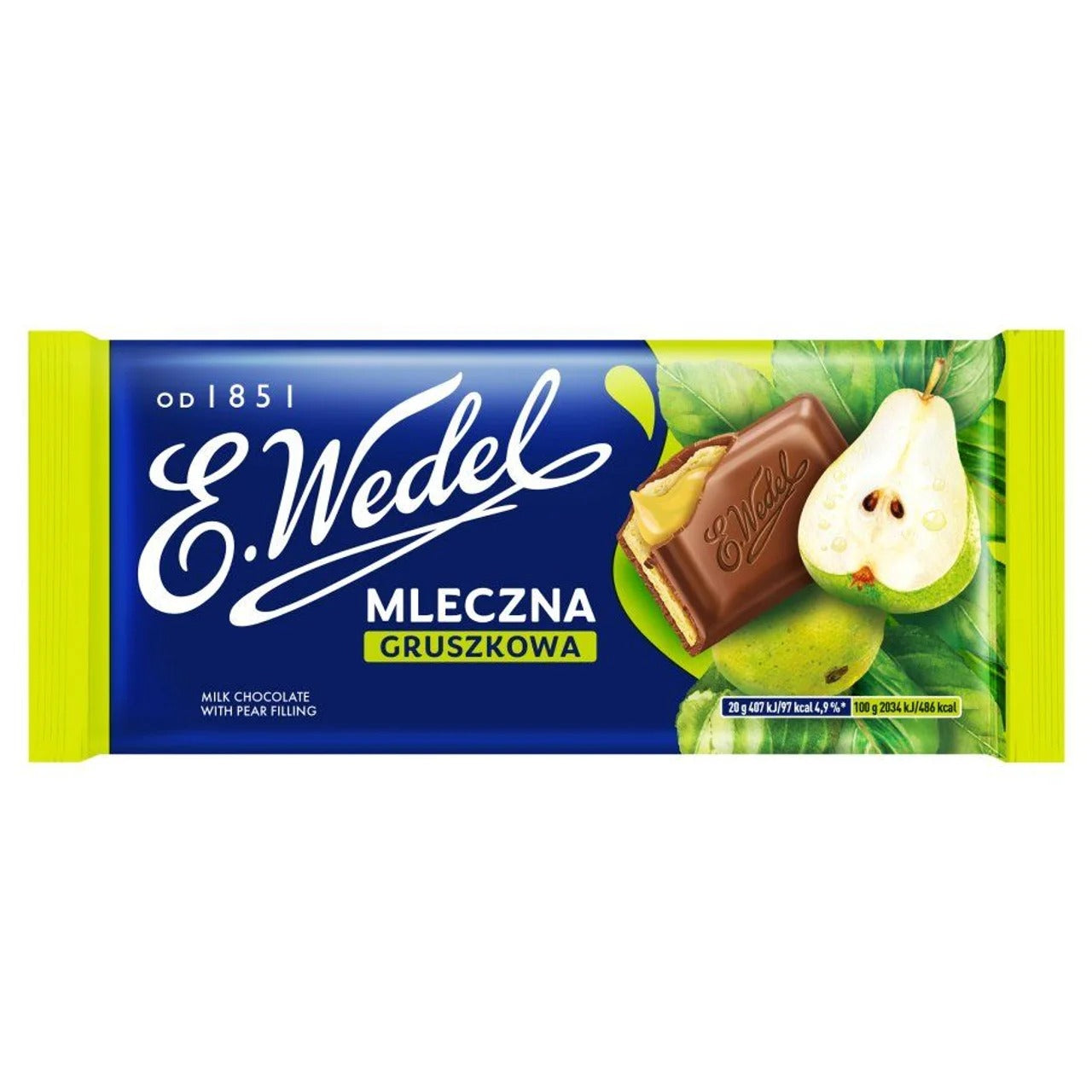 E. Wedel Extra Milk Chocolate with Hazelnut Pieces 80 g