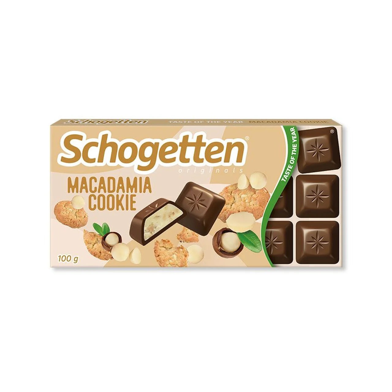 Schogetten Gold Macadamia Cookie Milk Chocolate 100 g