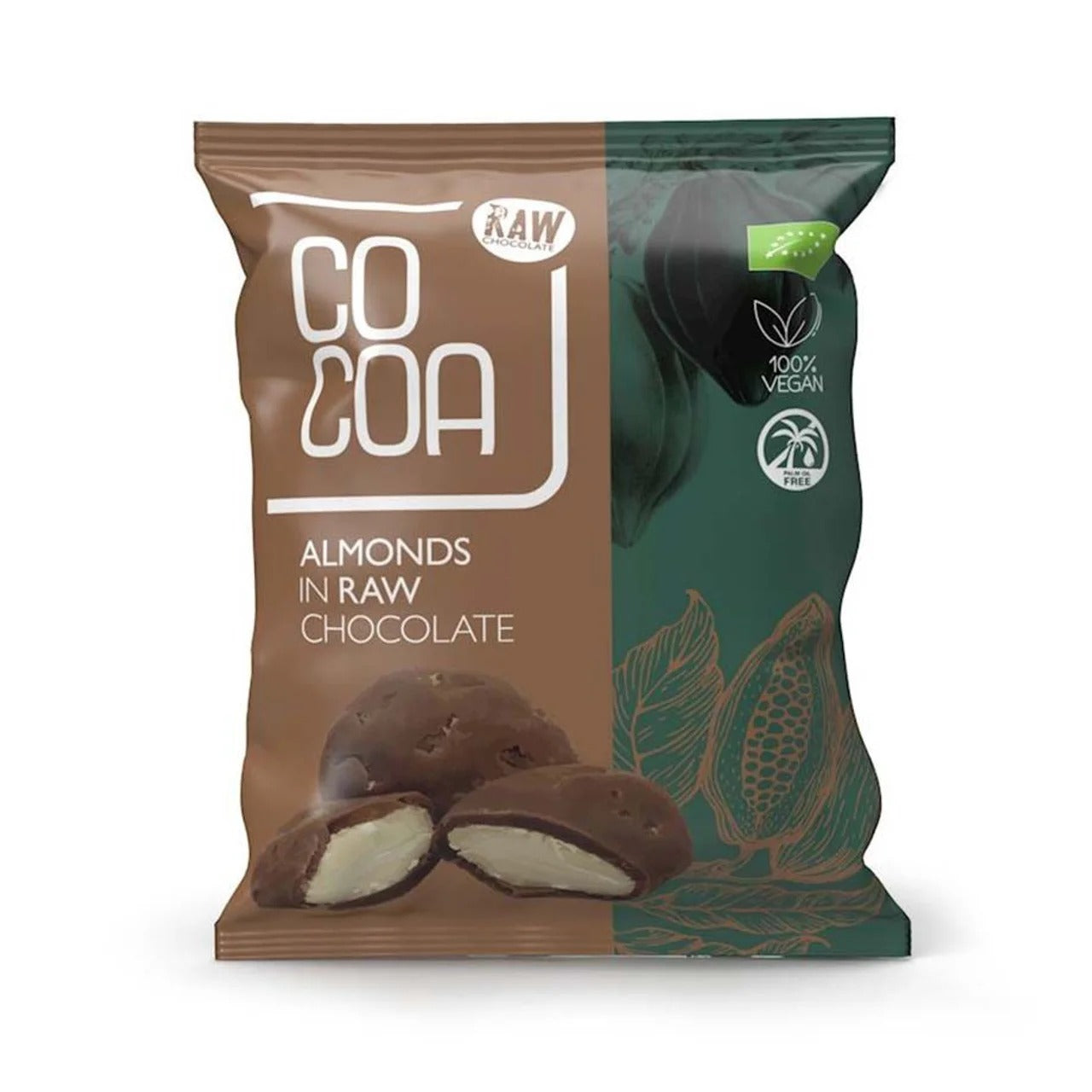 Cocoa 有機系列：全顆杏仁裹生黑巧克力 70 g
