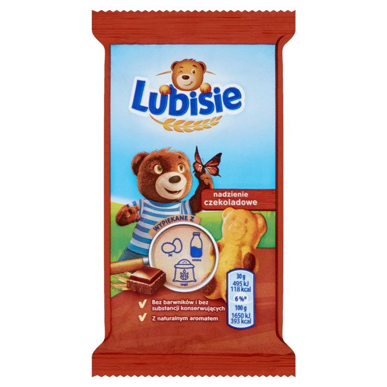 Lubisie 經典小熊造型巧克力夾心海綿蛋糕 30 g