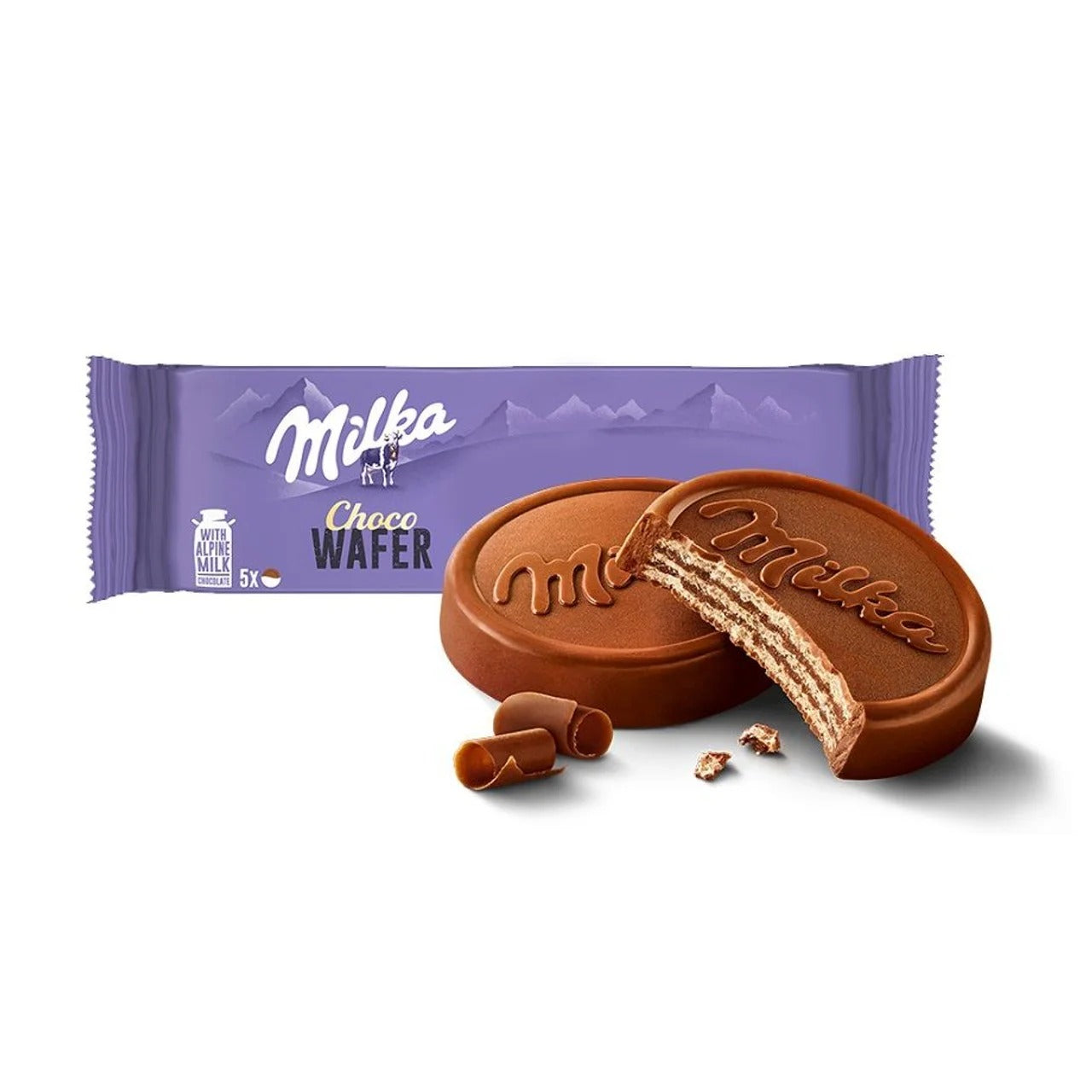Milka 巧克力夾心圓形脆餅（可可乳霜夾心） 150 g