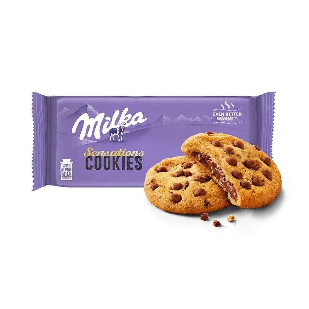 Milka 流心巧克力夾心大脆餅 156 g